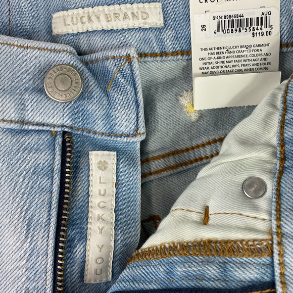 Lucky Brand Ava Mid Rise Crop Mini Boot with Floral Embroidery. Size 2 - Picture 11 of 14